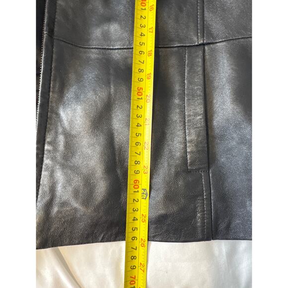 Apt. 9 Lambskin Leather Jacket Women’s XL Black Zip Front Soft Genuine Leather - Picture 5 of 7